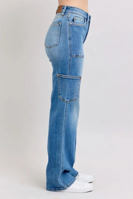 Judy Blue Full Size High Waist 90's Straight Jeans Plus Size