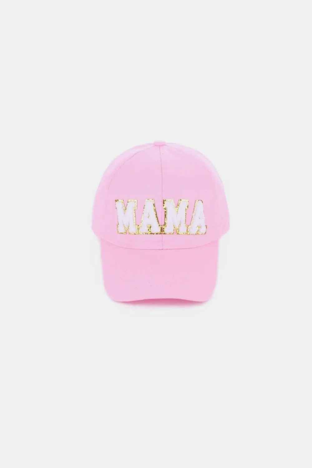 MAMA Chenille Patch Baseball Cap Pink One Size