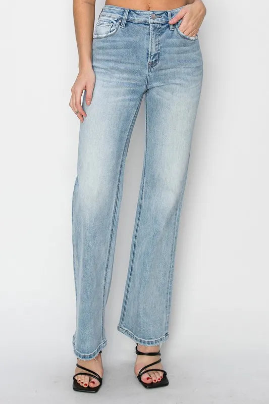RISEN Full Size High Rise Straight Jeans Plus Size