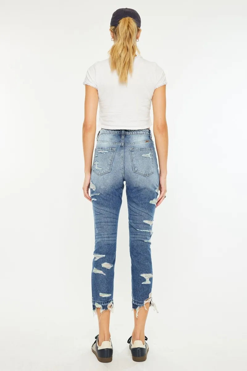 Kancan Distressed High Rise Skinny Jeans