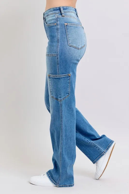 Judy Blue Full Size High Waist 90's Straight Jeans Plus Size