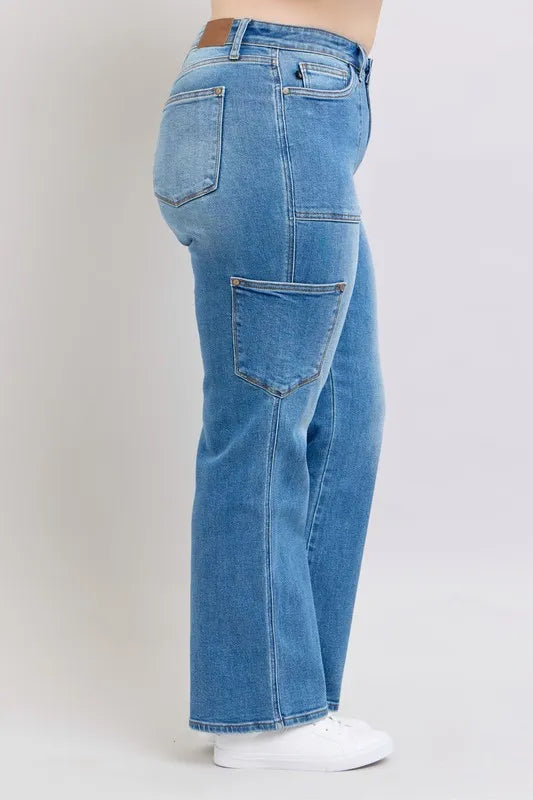 Judy Blue Full Size High Waist 90's Straight Jeans Plus Size