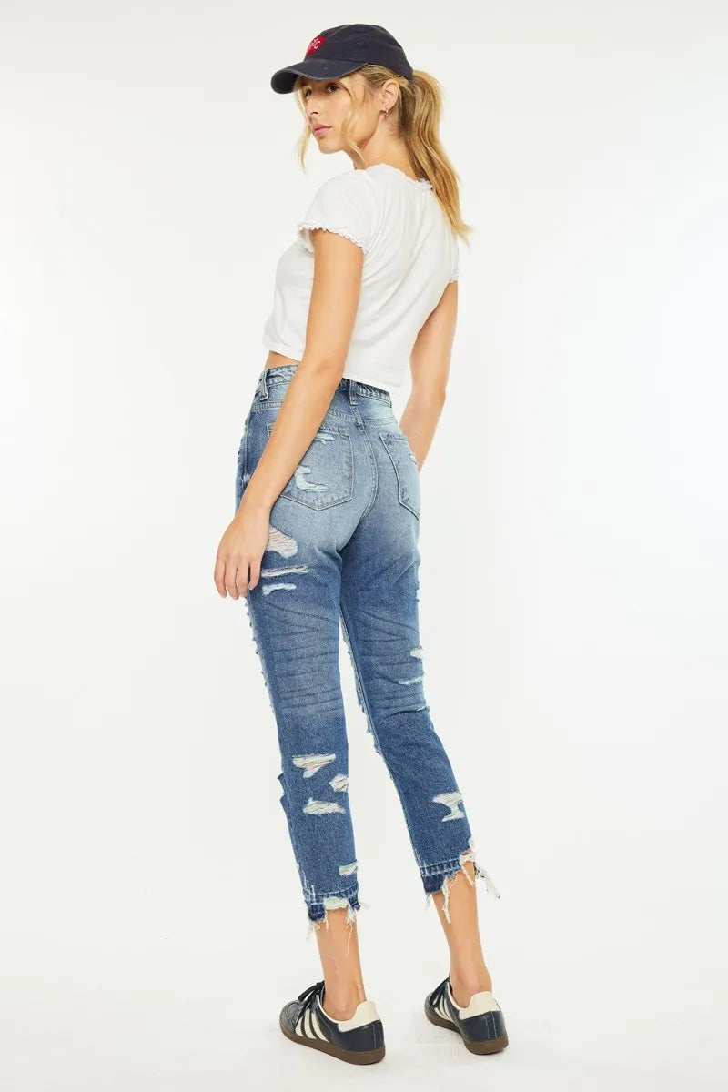 Kancan Distressed High Rise Skinny Jeans