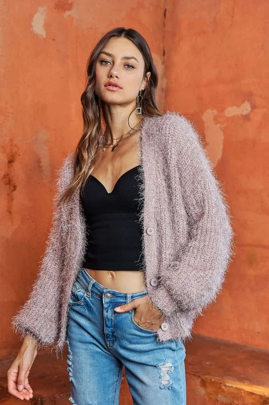 ADORA Fuzzy Sweater Cardigan