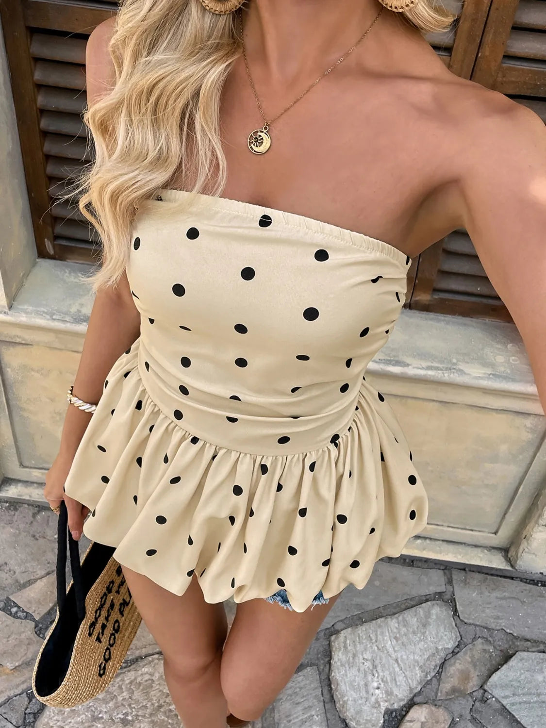 Polka Dot Tube Top