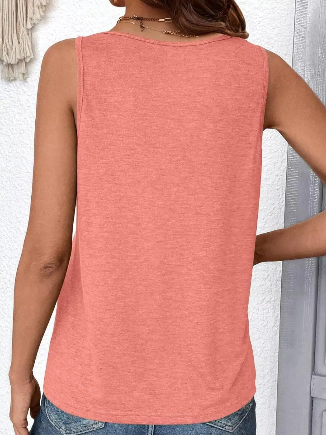 Ruched V-Neck Tank