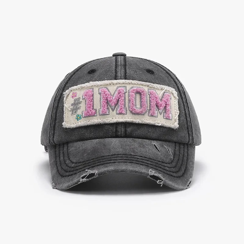 Letter Adjustable Cotton Baseball Cap One Size