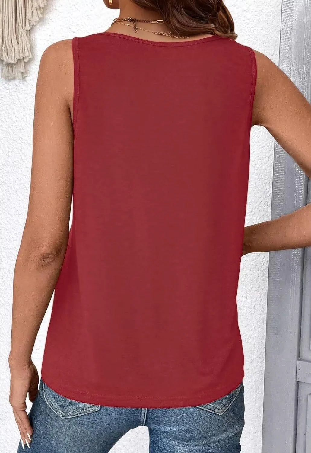 Ruched V-Neck Tank