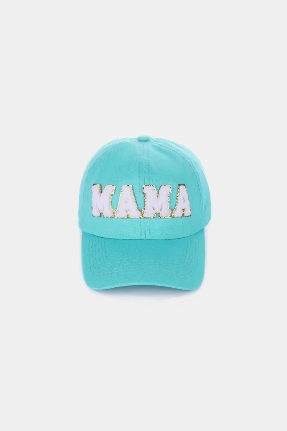 MAMA Chenille Patch Baseball Cap Mint One Size