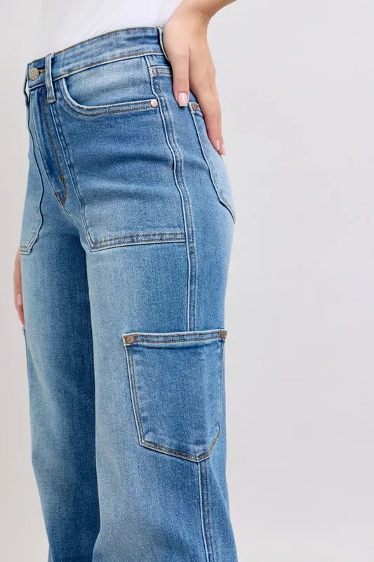 Judy Blue Full Size High Waist 90's Straight Jeans Plus Size
