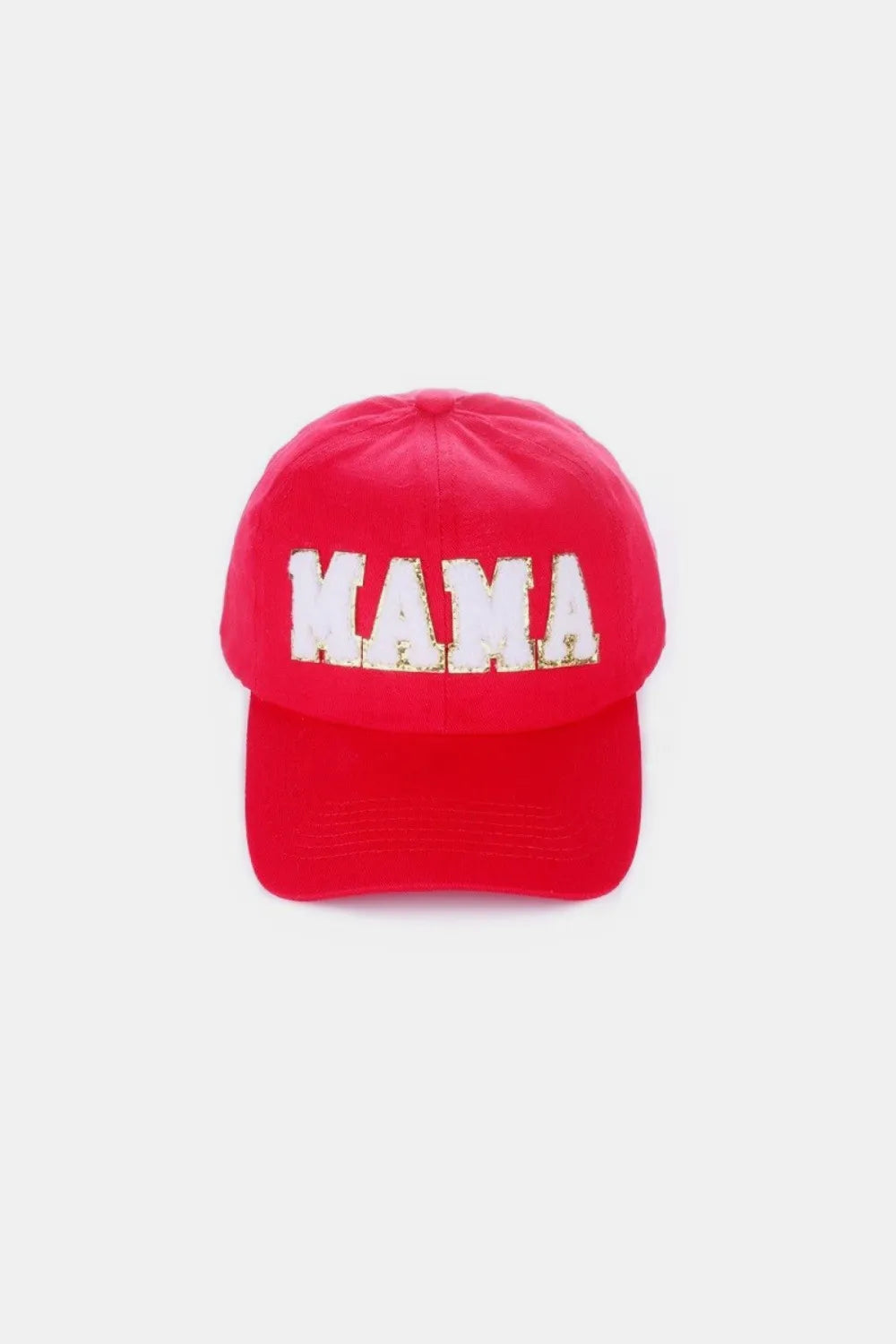 MAMA Chenille Patch Baseball Cap Ruby One Size