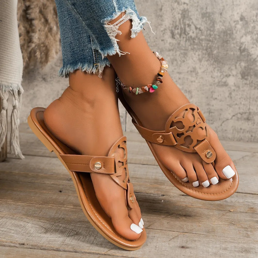 Toe Post Flats Sandals