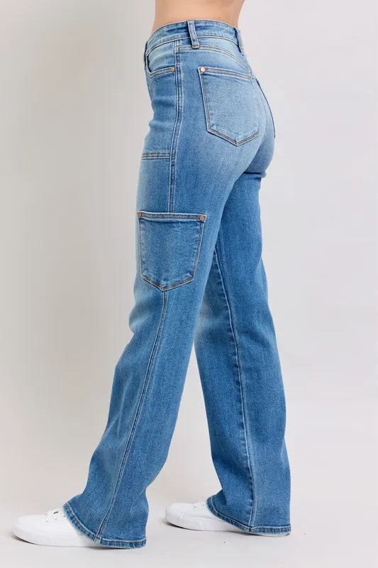 Judy Blue Full Size High Waist 90's Straight Jeans Plus Size