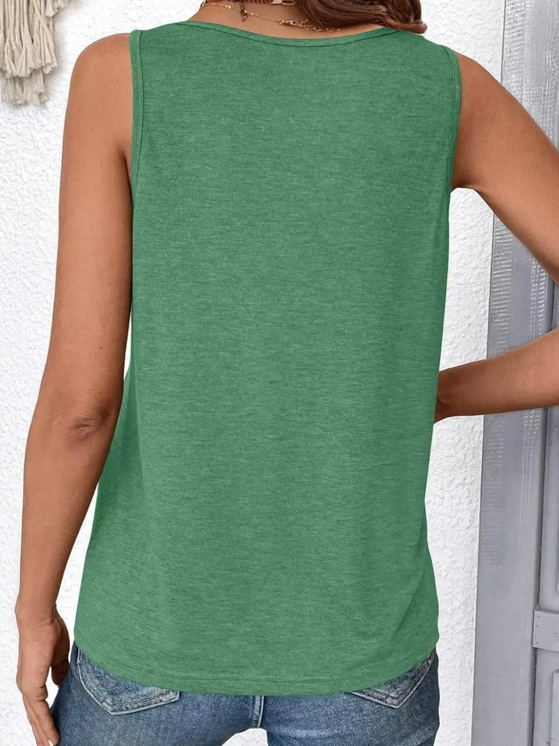 Ruched V-Neck Tank