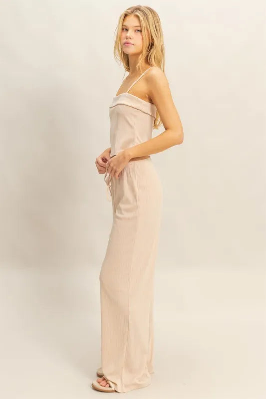 HYFVE Rib Knit Cami Top and Pants Set