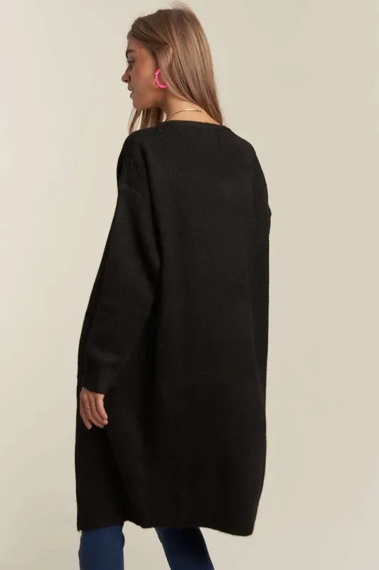 ADORA 2tone Sweater Open Cardigan