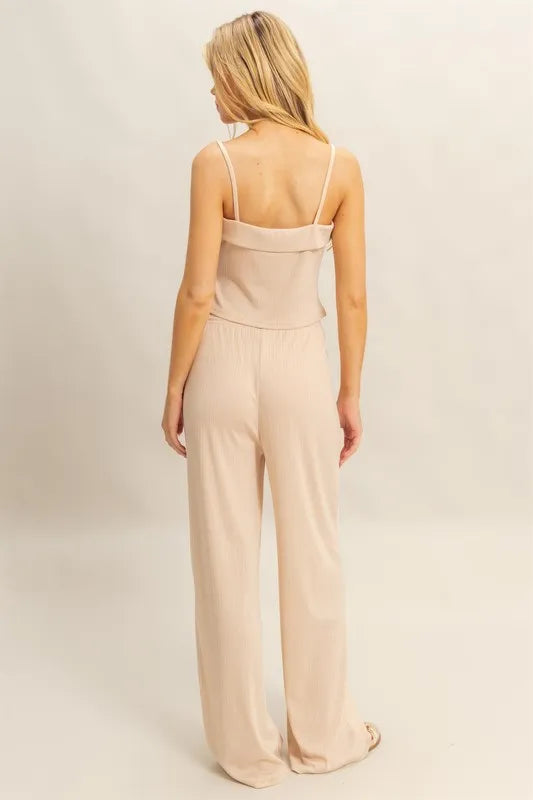 HYFVE Rib Knit Cami Top and Pants Set