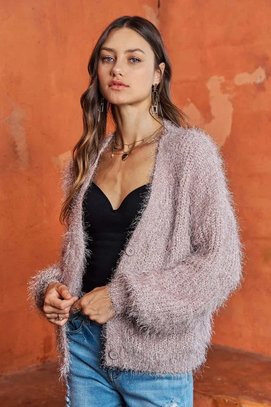 ADORA Fuzzy Sweater Cardigan