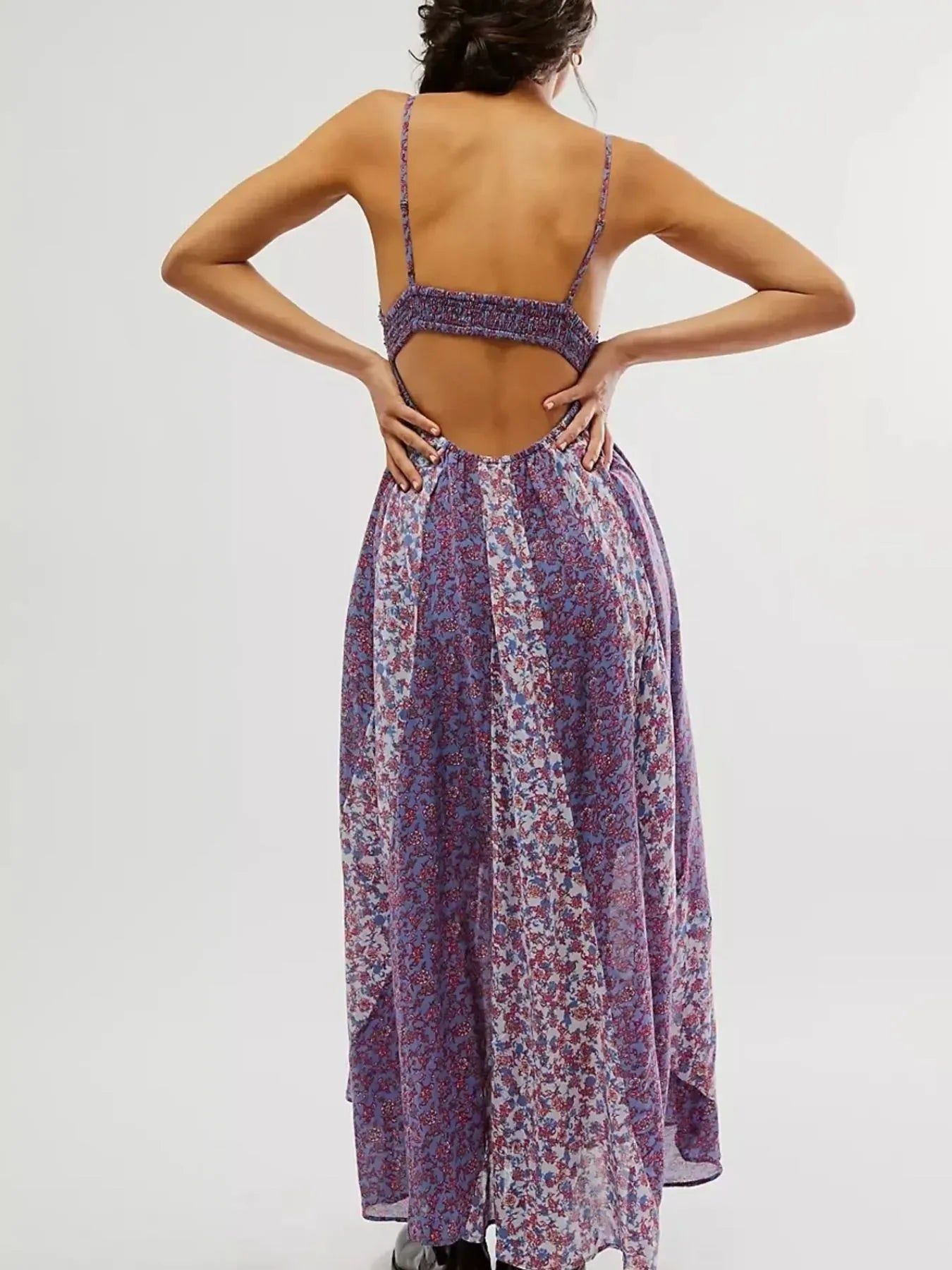 Floral V-Neck Maxi Cami Dress
