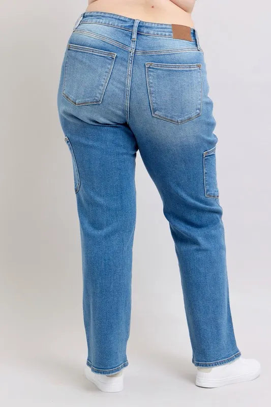 Judy Blue Full Size High Waist 90's Straight Jeans Plus Size