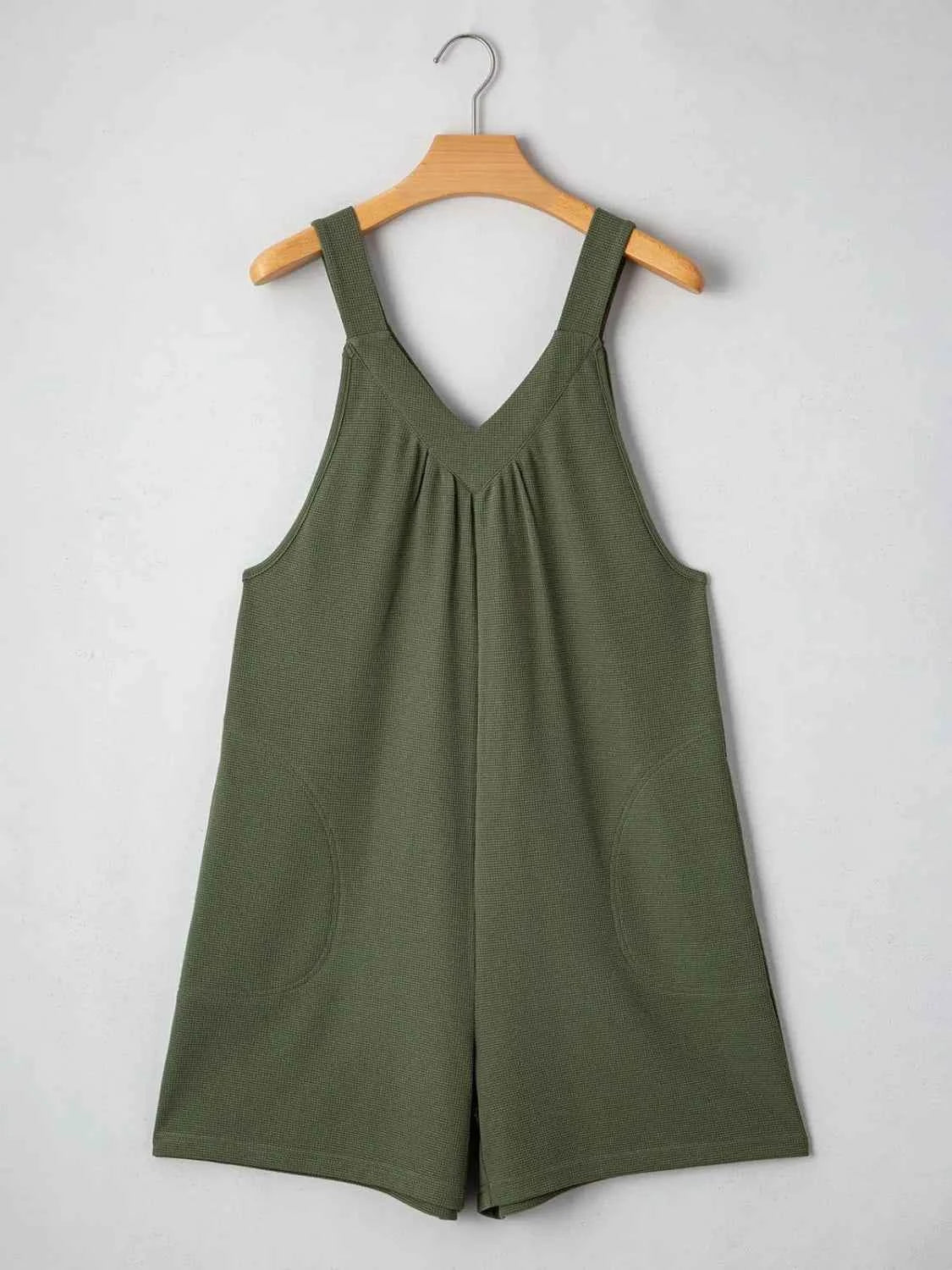V-Neck Wide Strap Romper