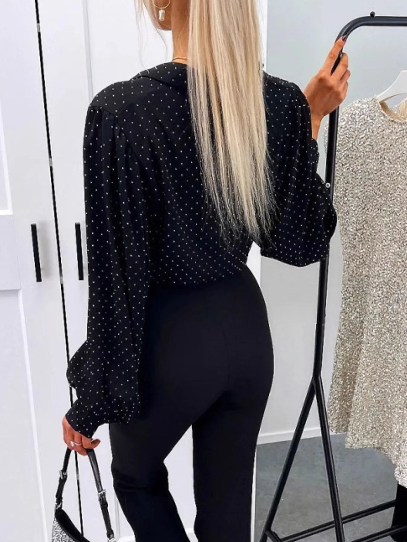 Polka Dot Button Down Shirt