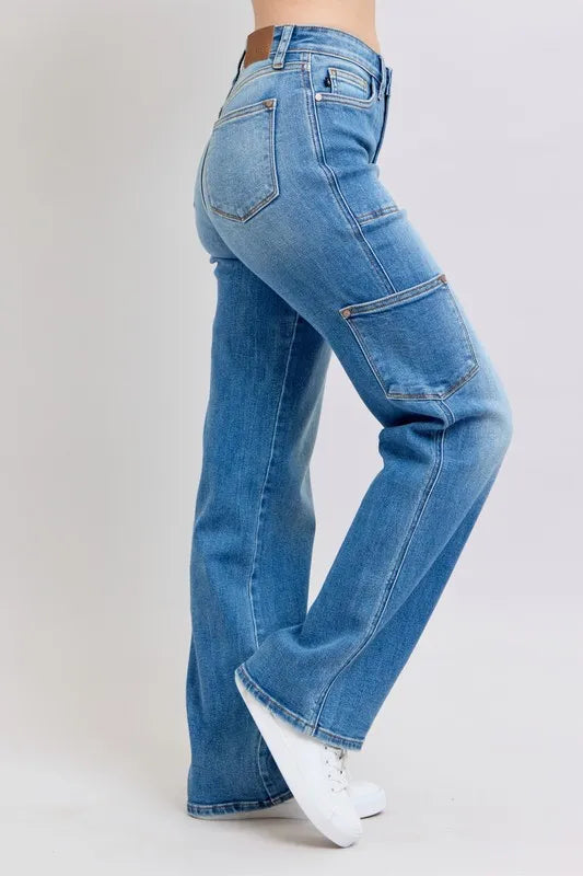 Judy Blue Full Size High Waist 90's Straight Jeans Plus Size