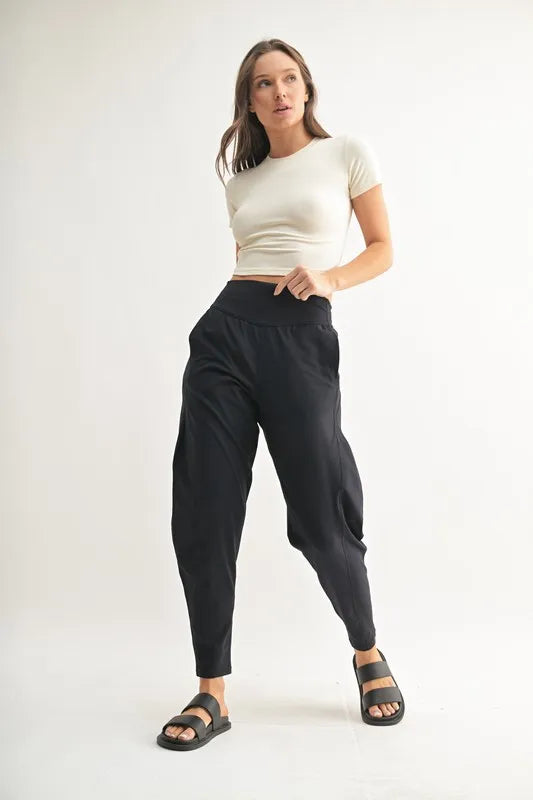 MONO B Flowbarrel High Waist Active Pants