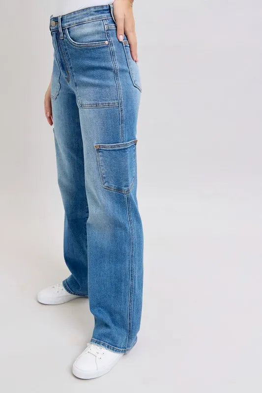 Judy Blue Full Size High Waist 90's Straight Jeans Plus Size