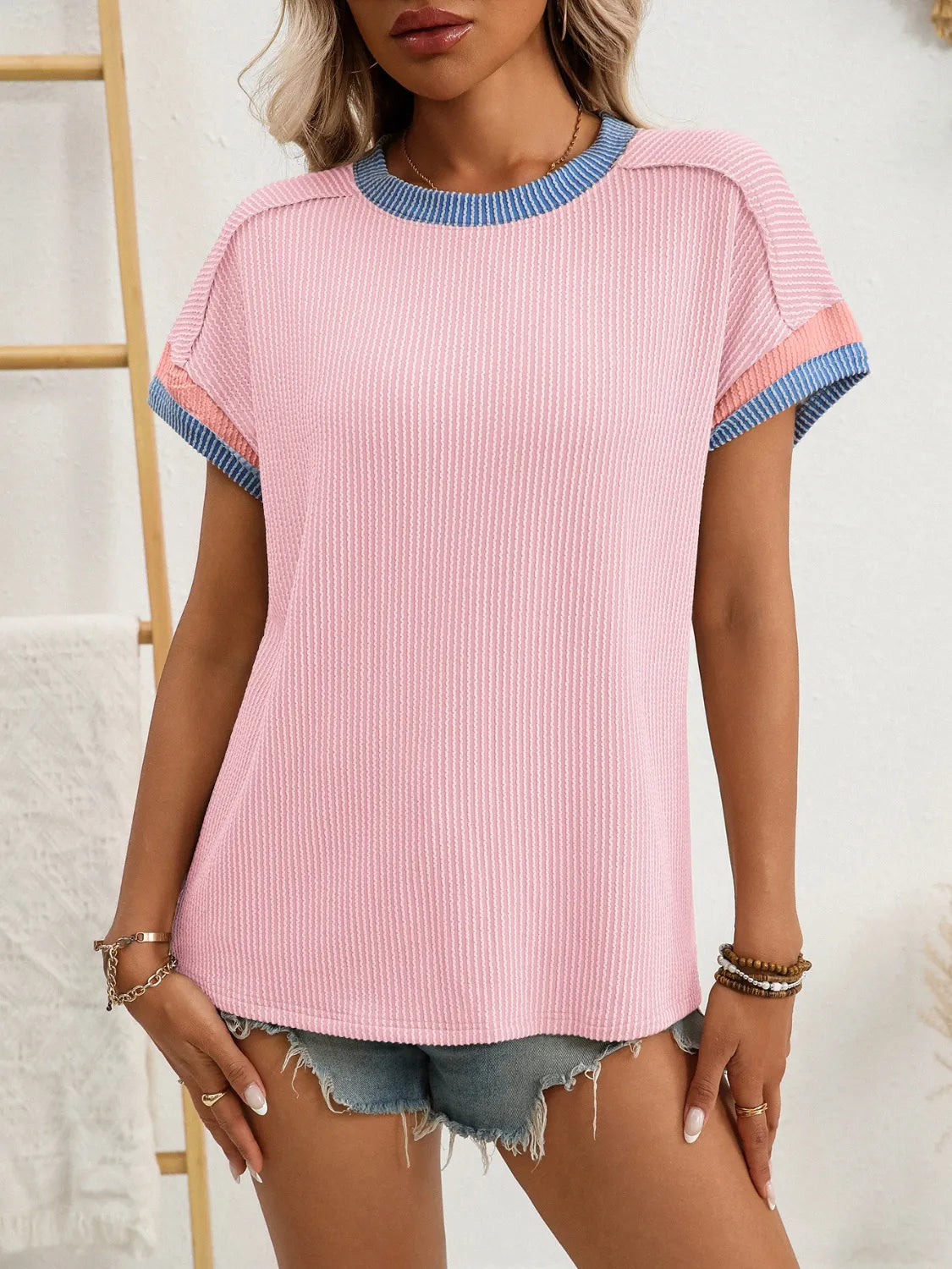 Round Neck Short Sleeve T-Shirt