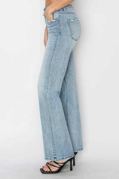 RISEN Full Size High Rise Straight Jeans Plus Size