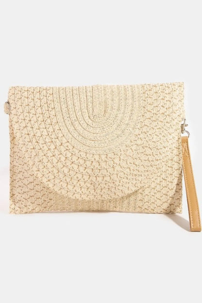 Fame Tight Woven Envelope Clutch Bag IV One Size