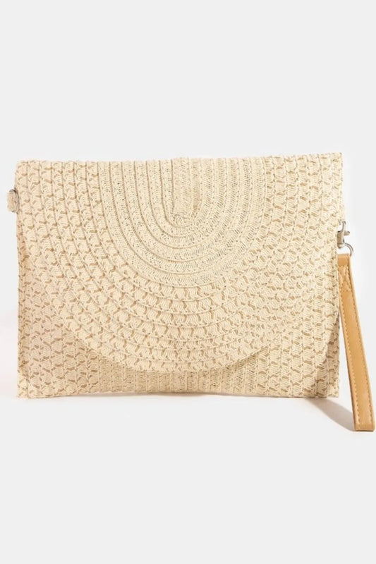 Fame Tight Woven Envelope Clutch Bag IV One Size