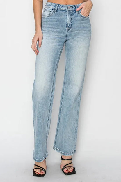 RISEN Full Size High Rise Straight Jeans Plus Size