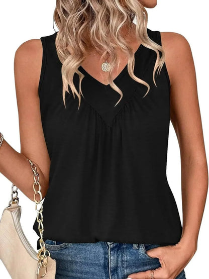 Ruched V-Neck Tank