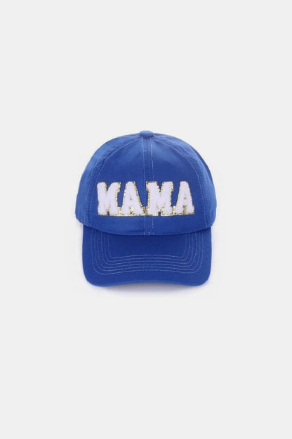 MAMA Chenille Patch Baseball Cap Classic Blue One Size