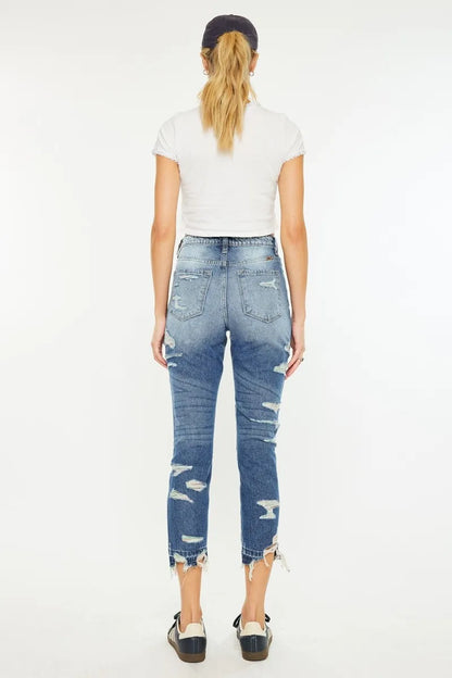 Kancan Distressed High Rise Skinny Jeans