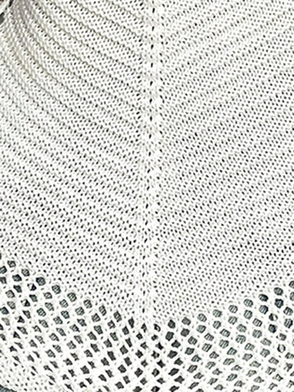 Openwork Scoop Neck Knit Cami