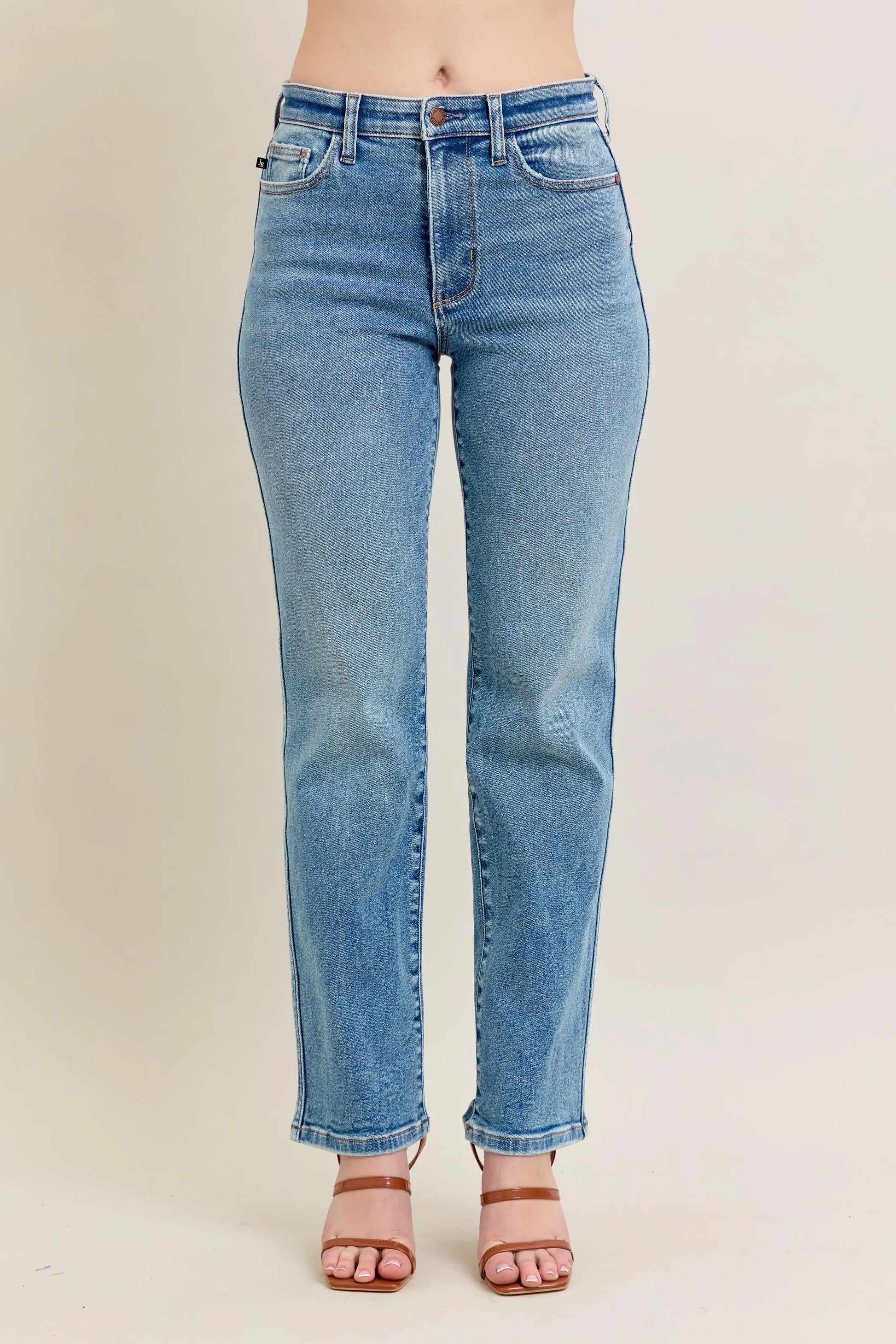 Judy Blue Full Size Hw Vintage Straight Jeans Plus Size