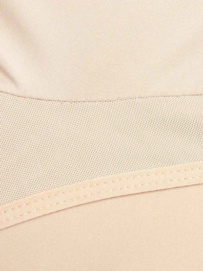 Full Size Zip Up Lace Detail Long Sleeve Shapewear