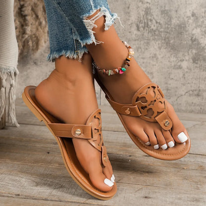 Toe Post Flats Sandals