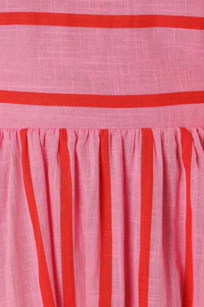Striped Square Neck Cami Dress