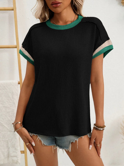 Round Neck Short Sleeve T-Shirt