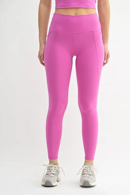 MONO B Venice Cloud Light Sculpt High-Waisted Leggings NEW ORCHID