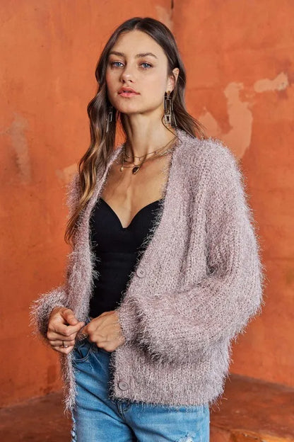 ADORA Fuzzy Sweater Cardigan