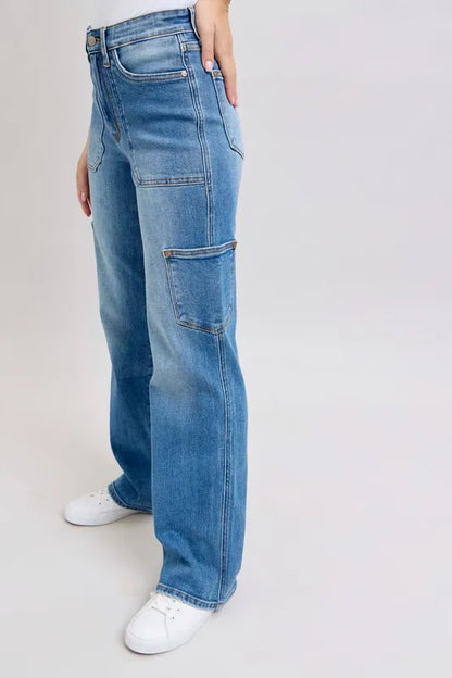 Judy Blue Full Size High Waist 90's Straight Jeans Plus Size