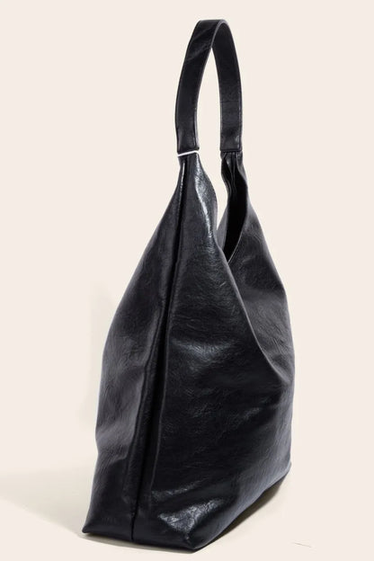 Fame Faux Leather Tote Bag