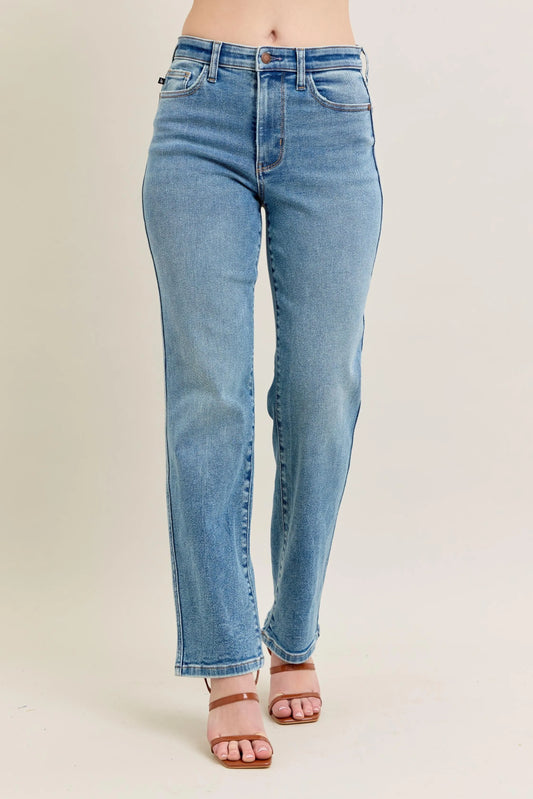 Judy Blue Full Size Hw Vintage Straight Jeans Plus Size MD