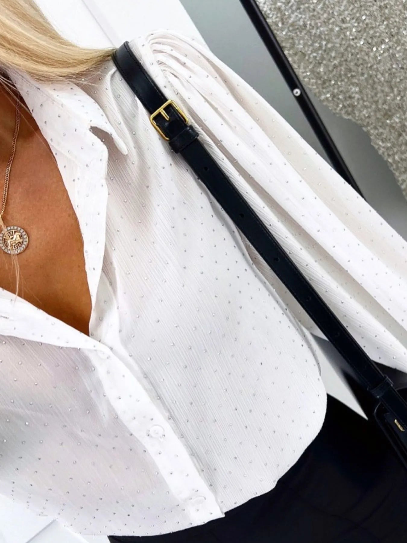 Polka Dot Button Down Shirt